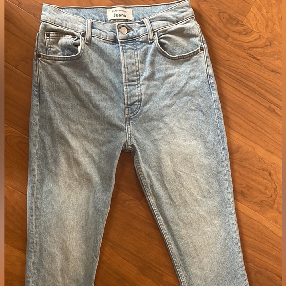 Reformation NWOT size 27 slim/straight leg jeans in Montego wash - Picture 2 of 4